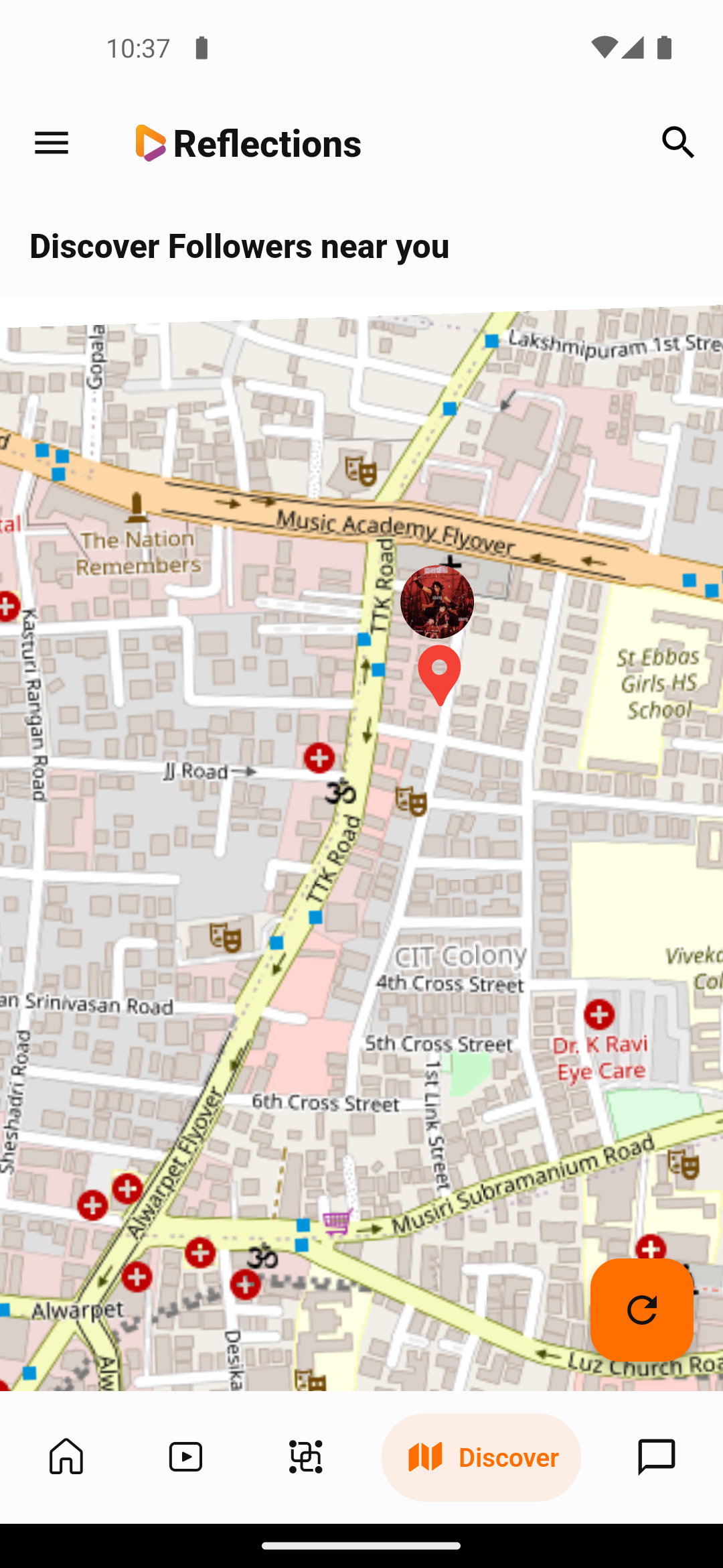 real-time map feature